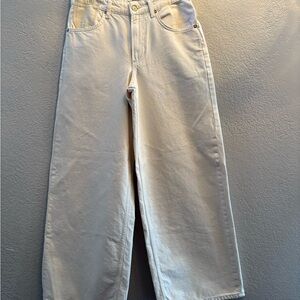 We The Free Cream Wide Leg Jeans